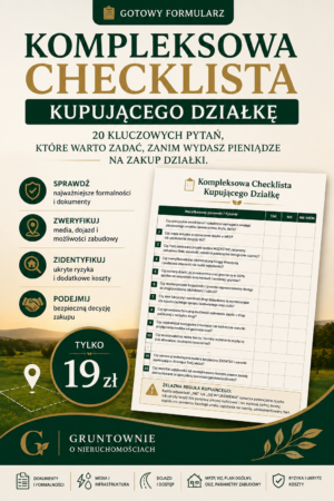 okŁadka kompleksowa checklista kupującego działkę