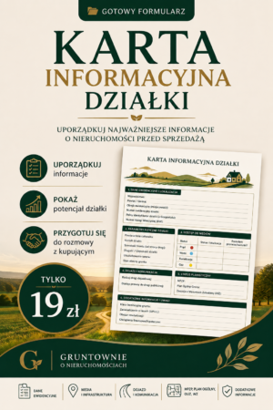 okładka karty informacyjnej działki