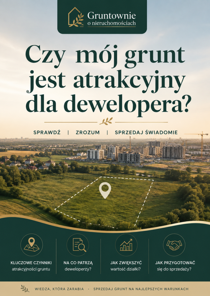 okładka czy moj grunt jest atrakcyjny dla dewelopera
